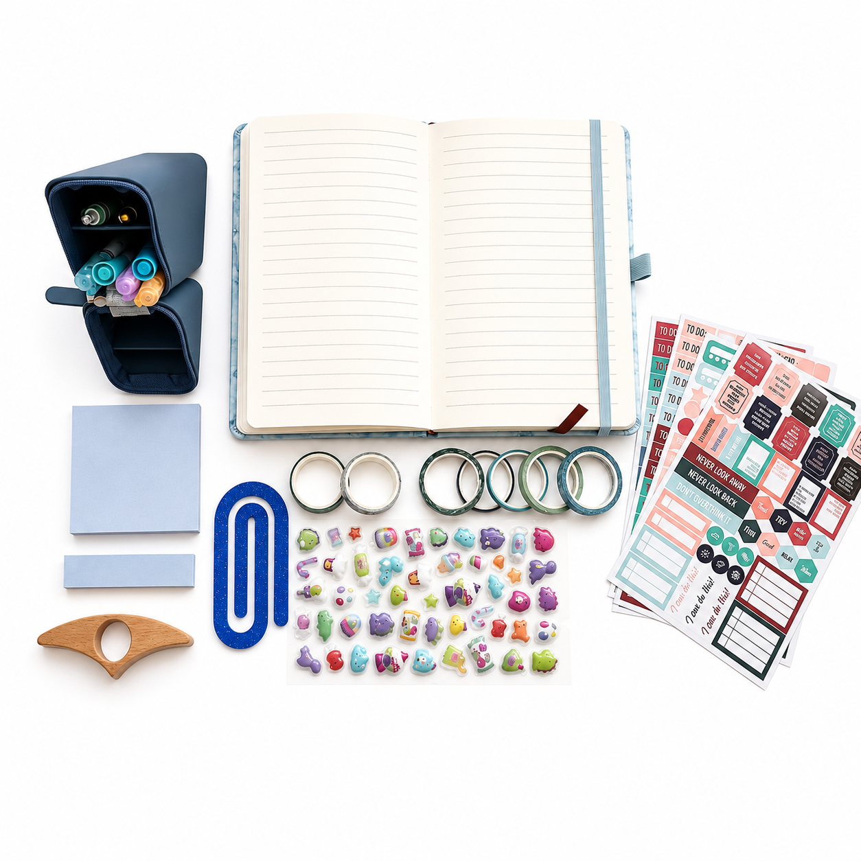 Blue Aesthetic Stationery Gift Box | A5 & A6 Journal Set