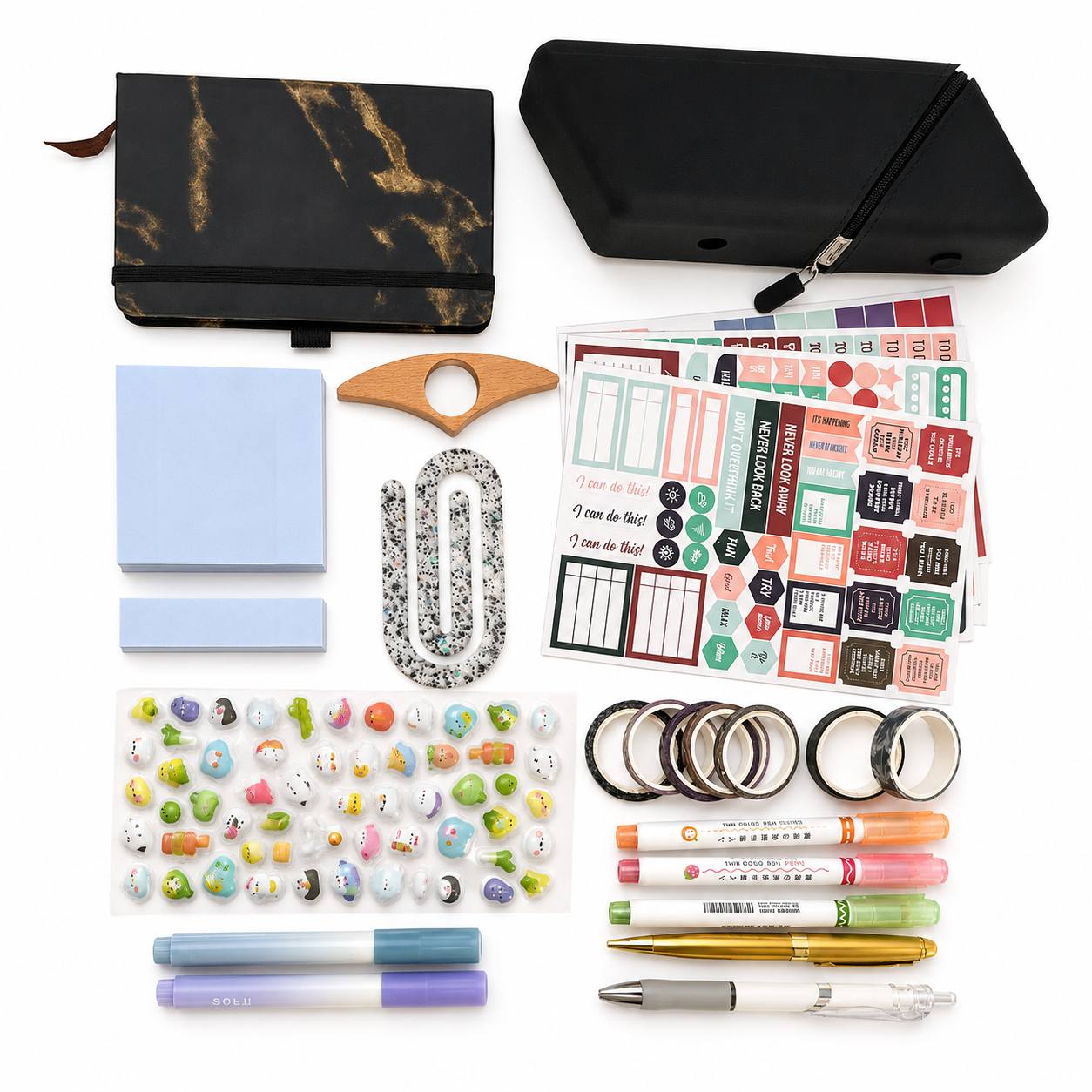Black Aesthetic Stationery Gift Box | Journal & Planner Set