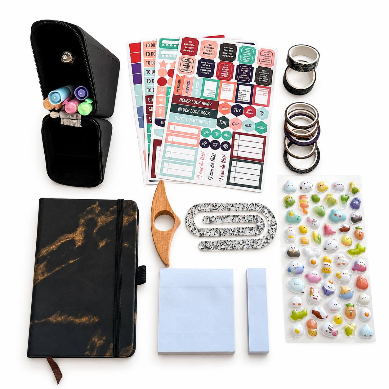 Black Aesthetic Stationery Gift Box | Journal & Planner Set