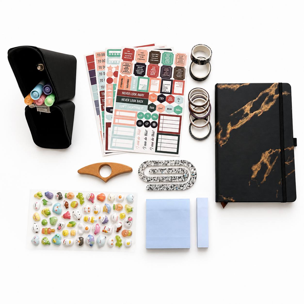 Black Aesthetic Stationery Gift Box | Journal & Planner Set