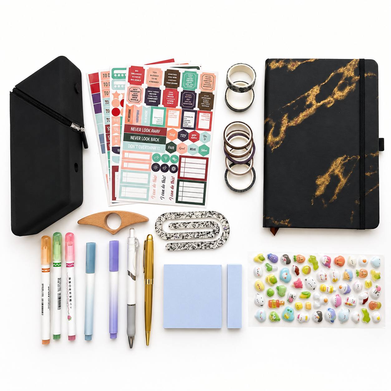 Black Aesthetic Stationery Gift Box | Journal & Planner Set